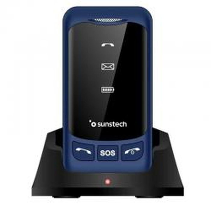 Téléphone portable pour personnes âgées Sunstech Bleu