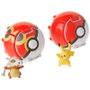TOMY - Boîte Pokéball pour figurines Pokémon Pikachu et Cubone - Lanceur de combat avec ouverture automatique