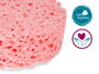 Berilo Éponge de bain végétale cellulose 12 x 8 x 3 cm assortie bleu rose vert (Set de 18)
