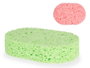Berilo Éponge de bain végétale cellulose 12 x 8 x 3 cm assortie bleu rose vert (Set de 18)