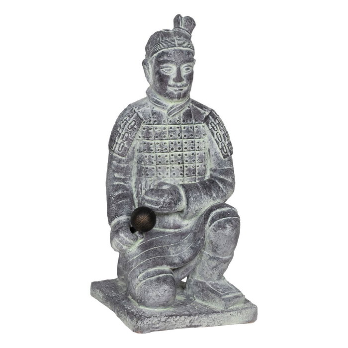 Figurine Décorative Gris Guerrier 33 x 34 x 75 cm Figurine Décorative Gris Guerrier 33 x 34 x 75 cm