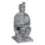 Figurine Décorative Gris Guerrier 33 x 34 x 75 cm