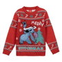 Cerdá - Pull point de Noël Stitch, taille 8 ans, couleur rouge
