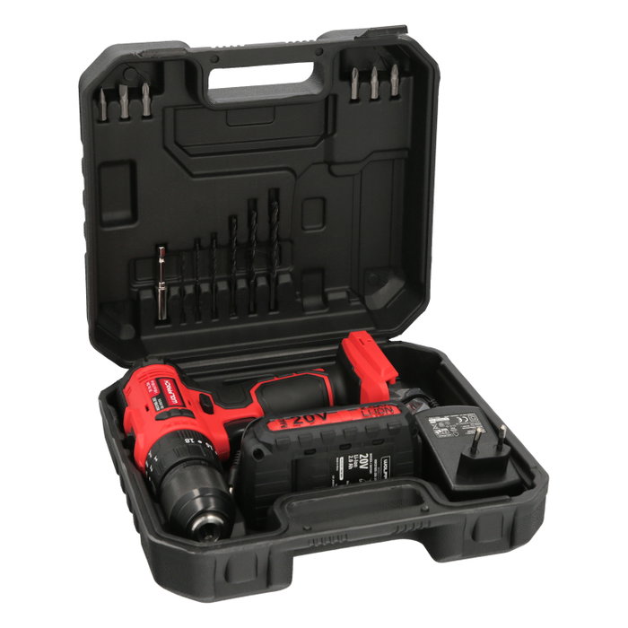 Wolfpack Linea Profesional Perceuse à percussion 20V 2Ah avec mallette