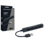 Conceptronic Hubbies05B Hub USB 2.0 4 ports, Concentrateur USB portable compact, Noir