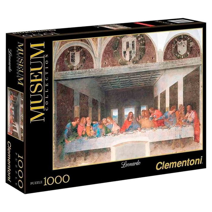 CLEMENTONI Puzzle Musée Collection La Dernière Cène de Léonard de Vinci 1000 Pièces - Taille Assemblé 69 x 50 cm