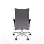Piqueras Y Crespo Silla Albacete confidente, Similpiel Gris, Base Blanche, Brazos 1D