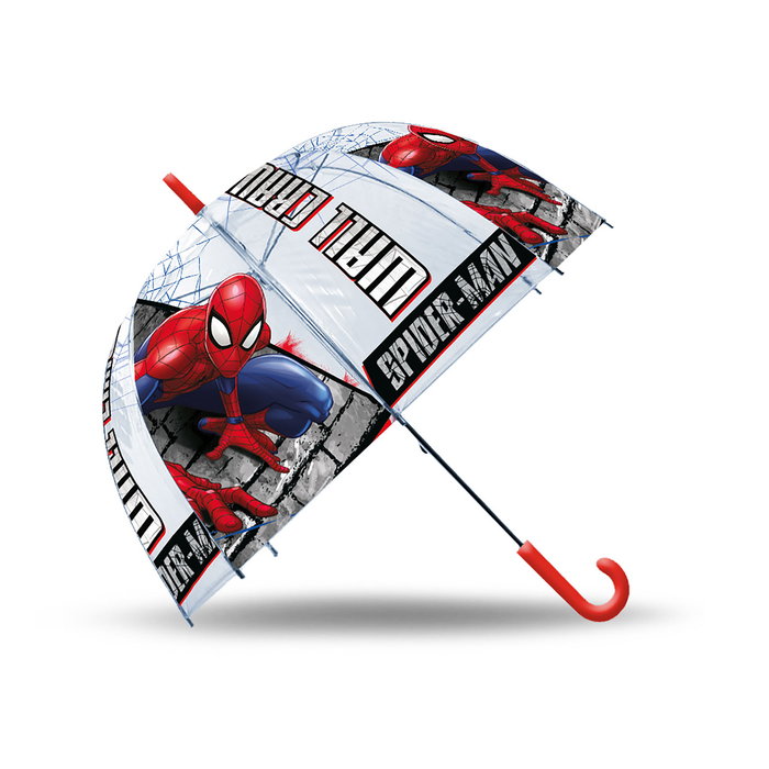 KIDS LICENSING Parapluie Spiderman Transparent 46 cm KIDS LICENSING Parapluie Spiderman Transparent 46 cm