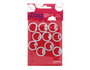 Misskuty Lot de 10 emporte-pièces fins ZAG avec motif cercle