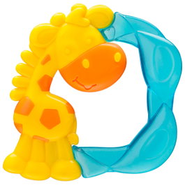 Playgro Mordeur Jirafa 2 en 1 0186336, Anneau de Dentition avec Eau, +3 Mois