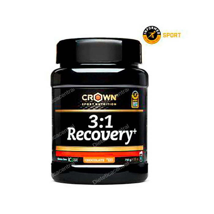 Crown Sport Nutrition 3:1 Recovery+ Choc 750 G (15 portions) Récupérateur sportif Crown Sport Nutrition 3:1 Recovery+ Choc 750 G (15 portions) Récupérateur sportif