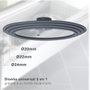 Vassary Tapa universelle en silicone pour casseroles et poêles 20 - 22 - 24 cm