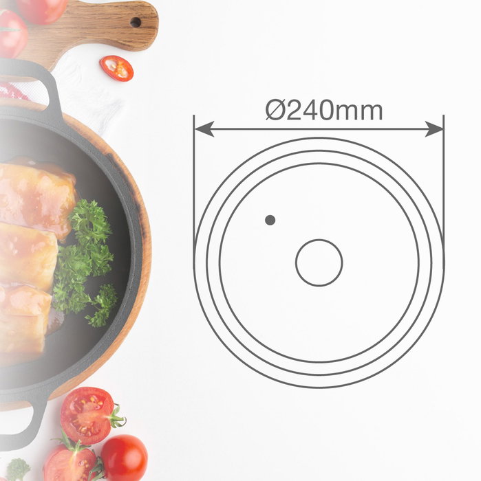 Vassary Tapa universelle en silicone pour casseroles et poêles 20 - 22 - 24 cm Vassary Tapa universelle en silicone pour casseroles et poêles 20 - 22 - 24 cm