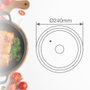 Vassary Tapa universelle en silicone pour casseroles et poêles 20 - 22 - 24 cm