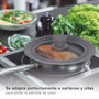 Vassary Tapa universelle en silicone pour casseroles et poêles 20 - 22 - 24 cm