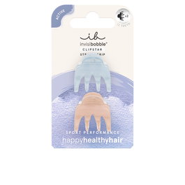Invisibobble CLIPSTAR S Performance Sportive 2 pièces - Mini Pince à Cheveux Discret Maintien Fiable Quotidien