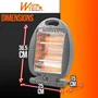 Warm Tech Chauffage halogène 800 W WTHH800 Gris