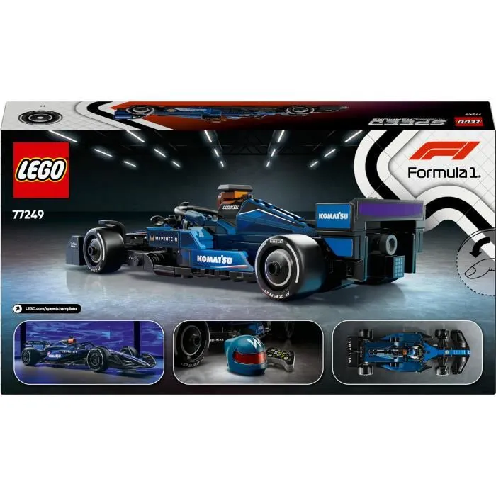 LEGO Speed Champions 77249 Voiture de Formule 1 Williams Racing FW46, Jeu de Construction pour Enfants de 10 Ans et Plus