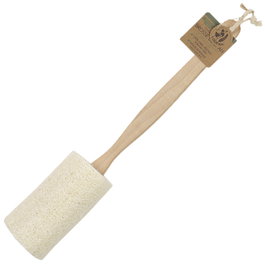Cosmetic Club Éponge exfoliante avec manche en bambou