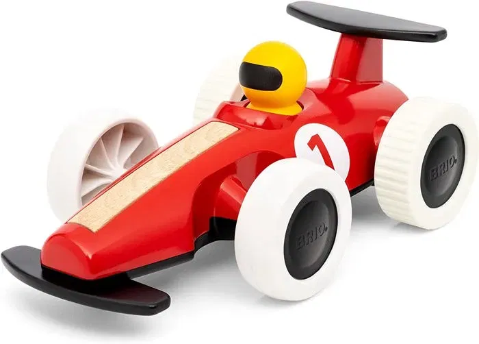 Brio World 7312350303087 - Grande voiture de course à rétrofriction, jouet d'éveil premier âge pour tout-petits