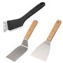 Fackelmann Profesional Ensemble de 3 ustensiles pour plancha avec spatules et racloir