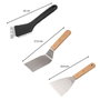 Fackelmann Profesional Ensemble de 3 ustensiles pour plancha avec spatules et racloir