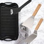 Fackelmann Profesional Ensemble de 3 ustensiles pour plancha avec spatules et racloir
