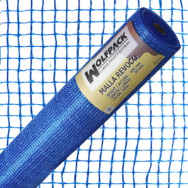 WOLFPACK LINEA PROFESIONAL Filet de ravalement bleu rouleau 50 m x 1 m, mailles 10x10 mm
