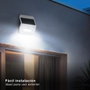 GSC Evolution Aplique solaire LED Egoda 3W Blanc avec capteur de mouvement et crépusculaire, 350 lm, réglable 3000-6500K