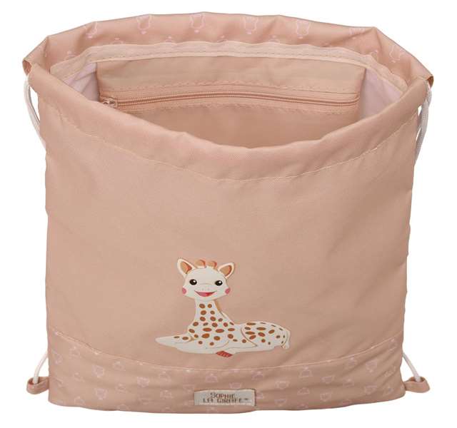 Safta Sophie la Girafe Cookie, Sac plat junior 26x34x1 cm, 3 ans et plus