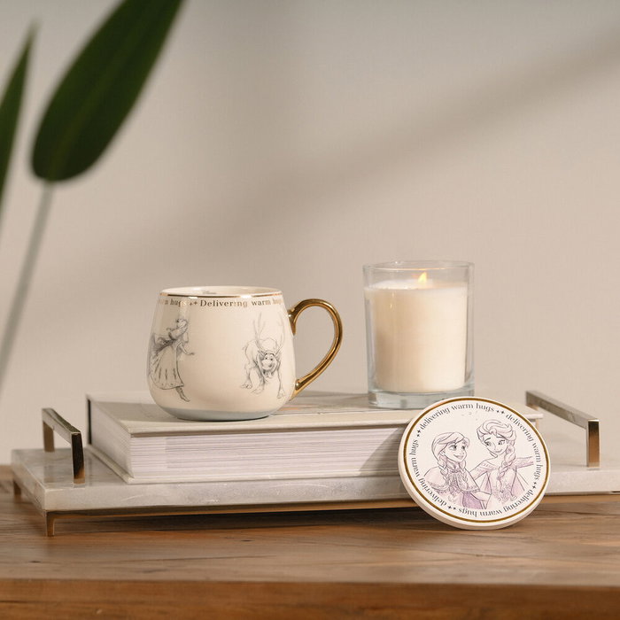 Widdop & Co Tasse à thé Frozen Disney en porcelaine avec détails dorés - La Reine des Neiges Widdop & Co Tasse à thé Frozen Disney en porcelaine avec détails dorés - La Reine des Neiges