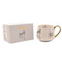 Widdop & Co Tasse à thé Frozen Disney en porcelaine avec détails dorés - La Reine des Neiges
