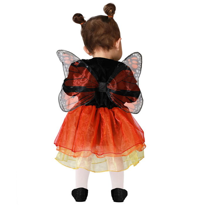 Déguisement Bébé Fille Papillon Orange avec Ailes - Taille 24 Mois (2 Ans) - Polyester