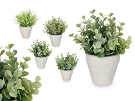Ibergarden Pot Feuilles Vertes Assortis 15x19x15cm (Set de 24)