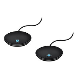Logitech 989-000171 Kit d'extension microphone pour visioconférence d'entreprise, microphone de table