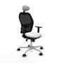 Piqueras y Crespo Chaise de Bureau Jorquera avec Appui-tête Blanc