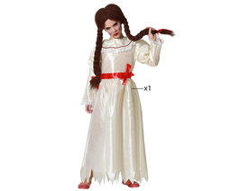 BigBuy Carnival Déguisement Poupée de Porcelaine Blanc, 3-4 Ans