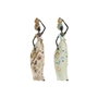 Home ESPRIT Figurine Décorative Africaine Vert Beige (2 Unités)