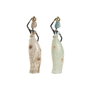 Home ESPRIT Figurine Décorative Africaine Vert Beige (2 Unités)