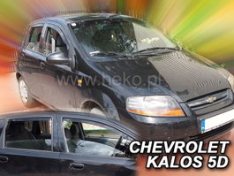 Heko Déflecteurs de fenêtre pour Chevrolet Kalos et Aveo 5D (Ensemble arrière)