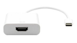 Garbot Câble USB 3.1 C vers HDMI M/F Blanc 20cm