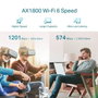 TP-Link RE605X - Répéteur Wi-Fi 6 AX1800 (Dual-Band jusqu'à 1.2 Gbps) avec Port Gigabit Ethernet et Compatible OneMesh pour Réseau Sans Fil Maillé
