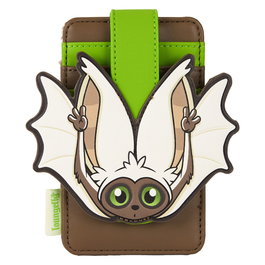 Loungefly Porte-cartes Avatar The Last Airbender en simili-cuir avec détails dorés et compartiment transparent pour carte d'identité - 7,5x12,5 cm