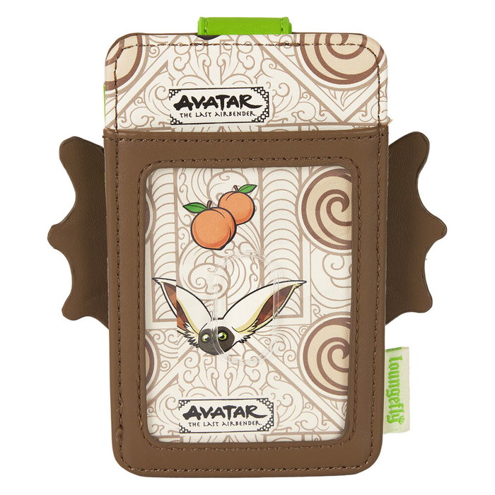 Loungefly Porte-cartes Avatar The Last Airbender en simili-cuir avec détails dorés et compartiment transparent pour carte d'identité - 7,5x12,5 cm