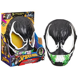 Hasbro Masque de Venom Fluorescent G1828 - Marvel Spider-Man - Détails des yeux et dents qui brillent dans le noir