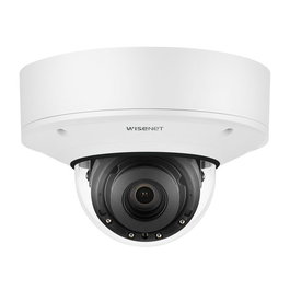 Hanwha Wisenet P caméra de surveillance IP 2MP AI avec détection de personnes, véhicules, masque et distanciation, 1080p, H.265, WDR 120dB, RJ-45, compatibilité VMS