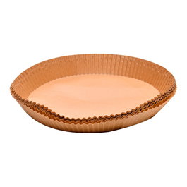 Masterpro mp Bandeja de papier ronde pour friteuse à air Ø26 cm, 50 pièces, marron