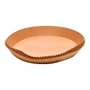 Masterpro mp Bandeja de papier ronde pour friteuse à air Ø26 cm, 50 pièces, marron