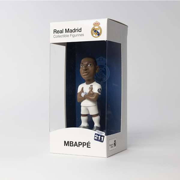 Bandai Figure Minix Mbappé Real Madrid 12 cm en PVC - Figurine de Football