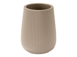 Berilo Porte-brosse à dents Rayas Bombé Beige 8x11x8 cm Plastique (Set de 12)